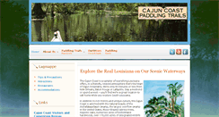 Desktop Screenshot of cajuncoastpaddle.com